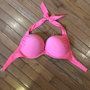 Victoria's Secret push up coral swim top 38D